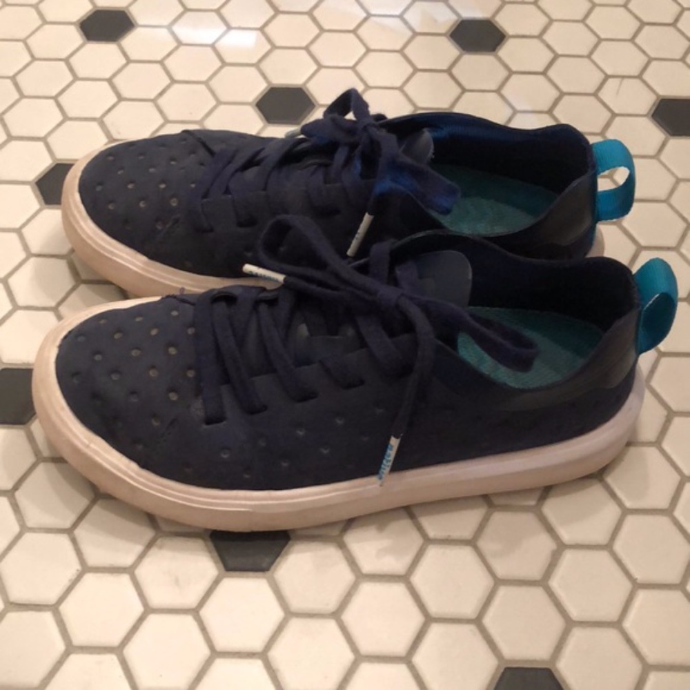 NATIVE Lace Up Shoes Sneakers Navy Boys J1